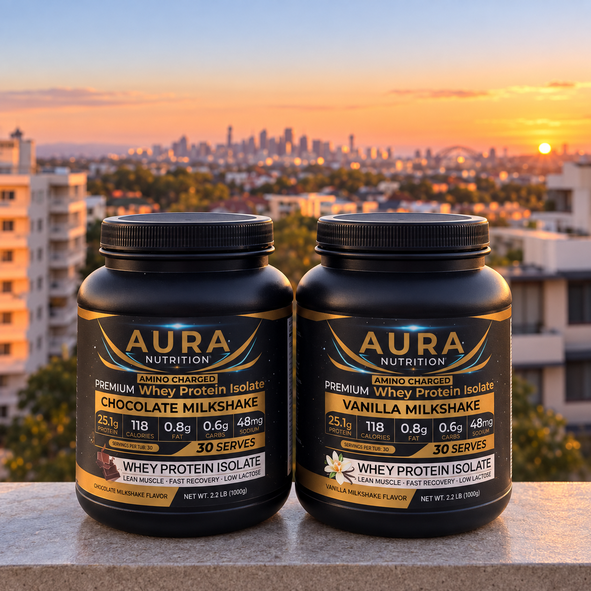 Aura Protein Twin Pack – 2 × 1kg | Choose Your Flavours
