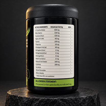 Aura Nutrition Beast Mode Pre-Workout – High-Stim Energy, Focus & Pump | 25 Servings